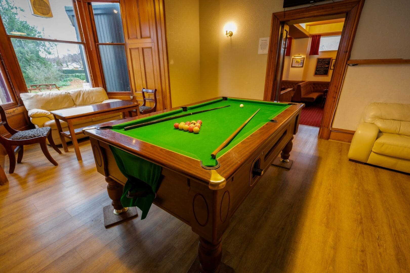 Westerlea Hotel, Nairn.-43 Pool table in the lounge area of the Westerlea Hotel